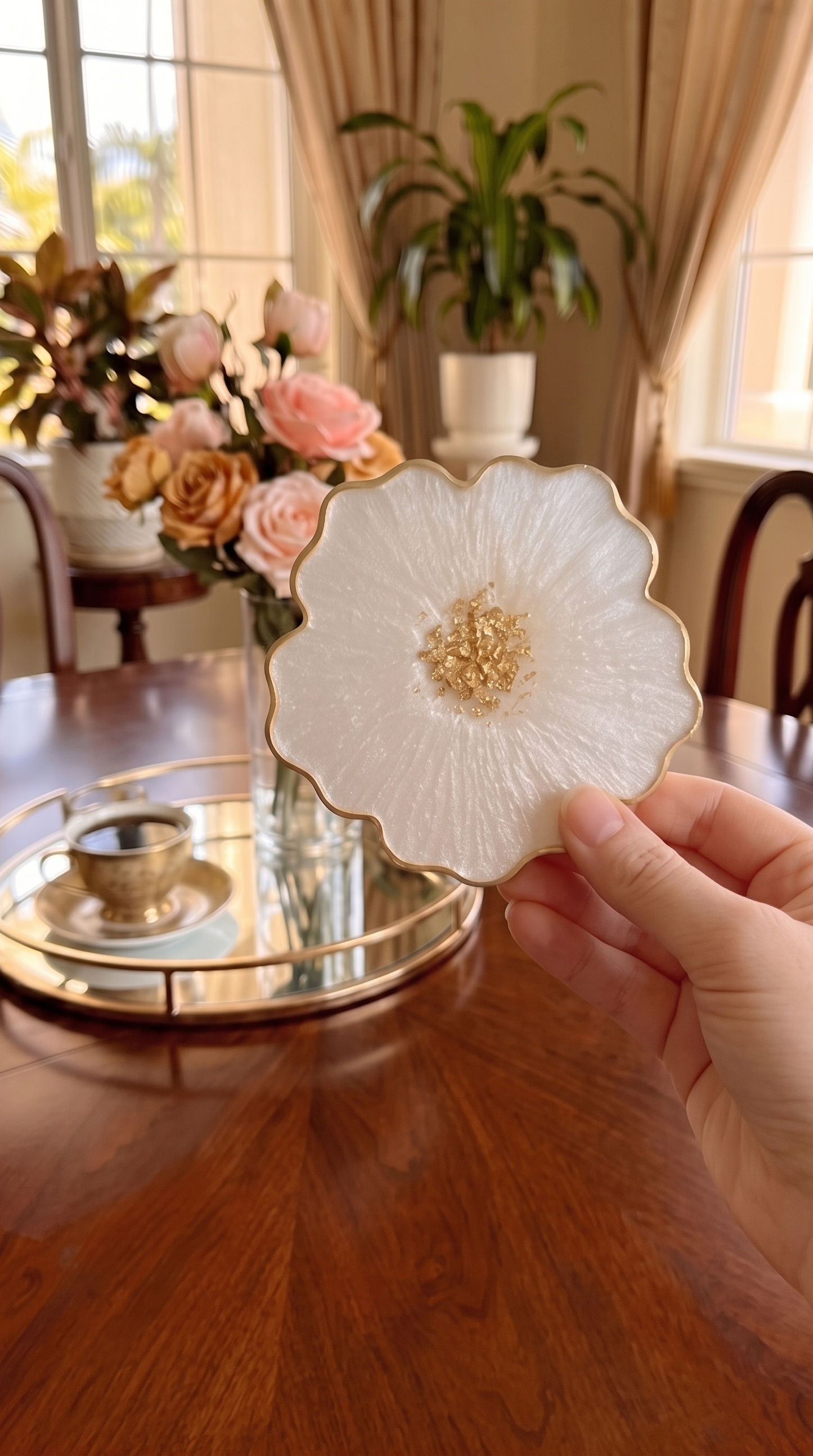 Resin coasters